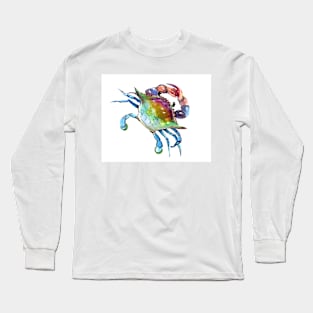 Crab Artwork Long Sleeve T-Shirt